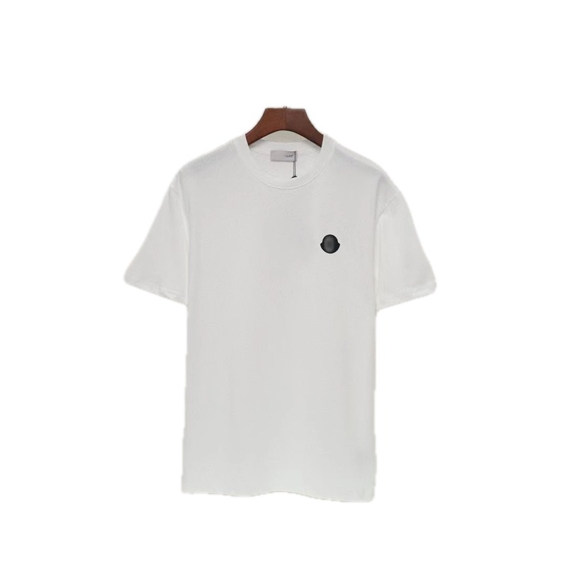 Moncler Minimalist Casual Style White Short-sleeved T-shirt