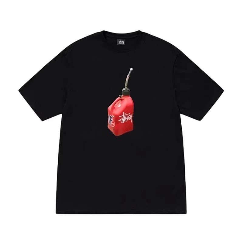 Stussy Monogram Graphic T-shirt Black White Stussy for Layered Styling