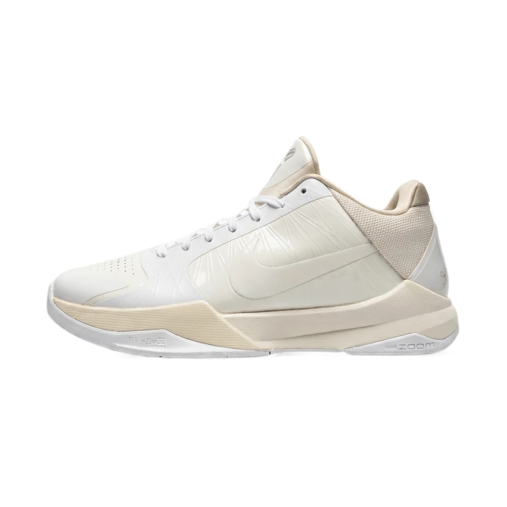 Nike Kobe series fashionable white and yellow basketball shoes