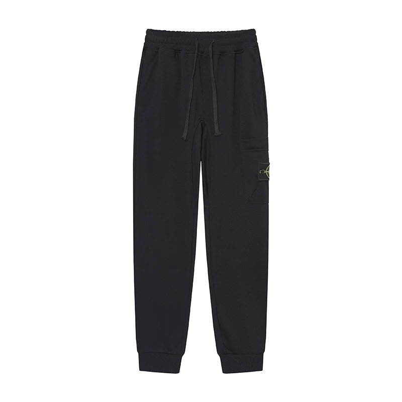 Stone Island Compass Series Street Style Black Sweatpants