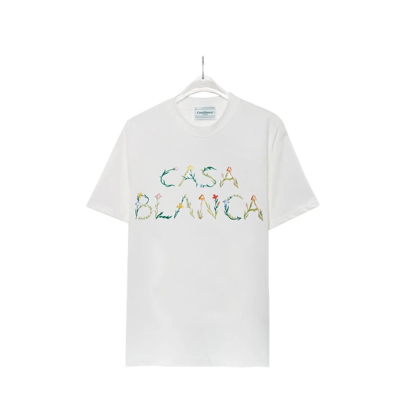 Casablanca - style printed white T - shirt