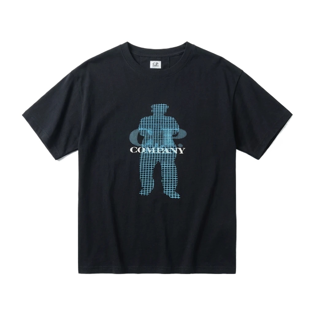 C.P. Trendy Brand Simple Style Black T-shirt