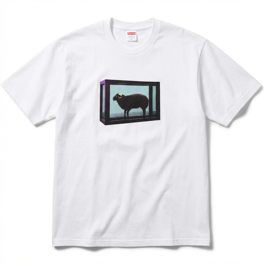 Supreme Sheep Print White T-shirt