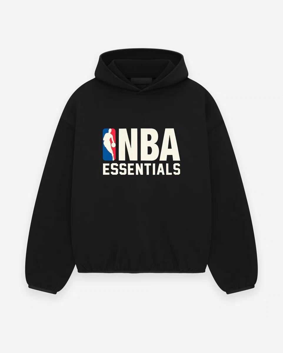 ESSENTIALS NBA-style black hoodie