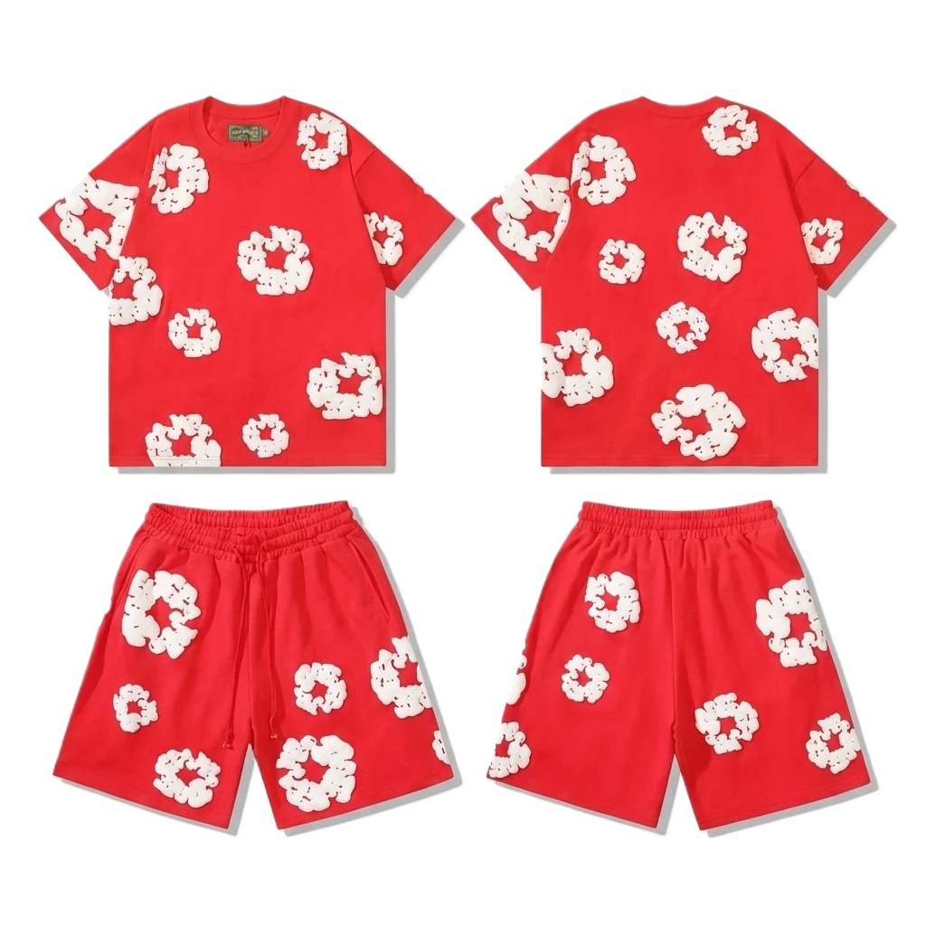 DENIM TEARS floral style red suit