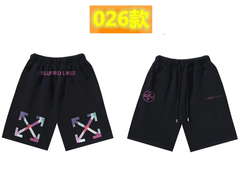 Off-White Style 026 Trendy Black Shorts