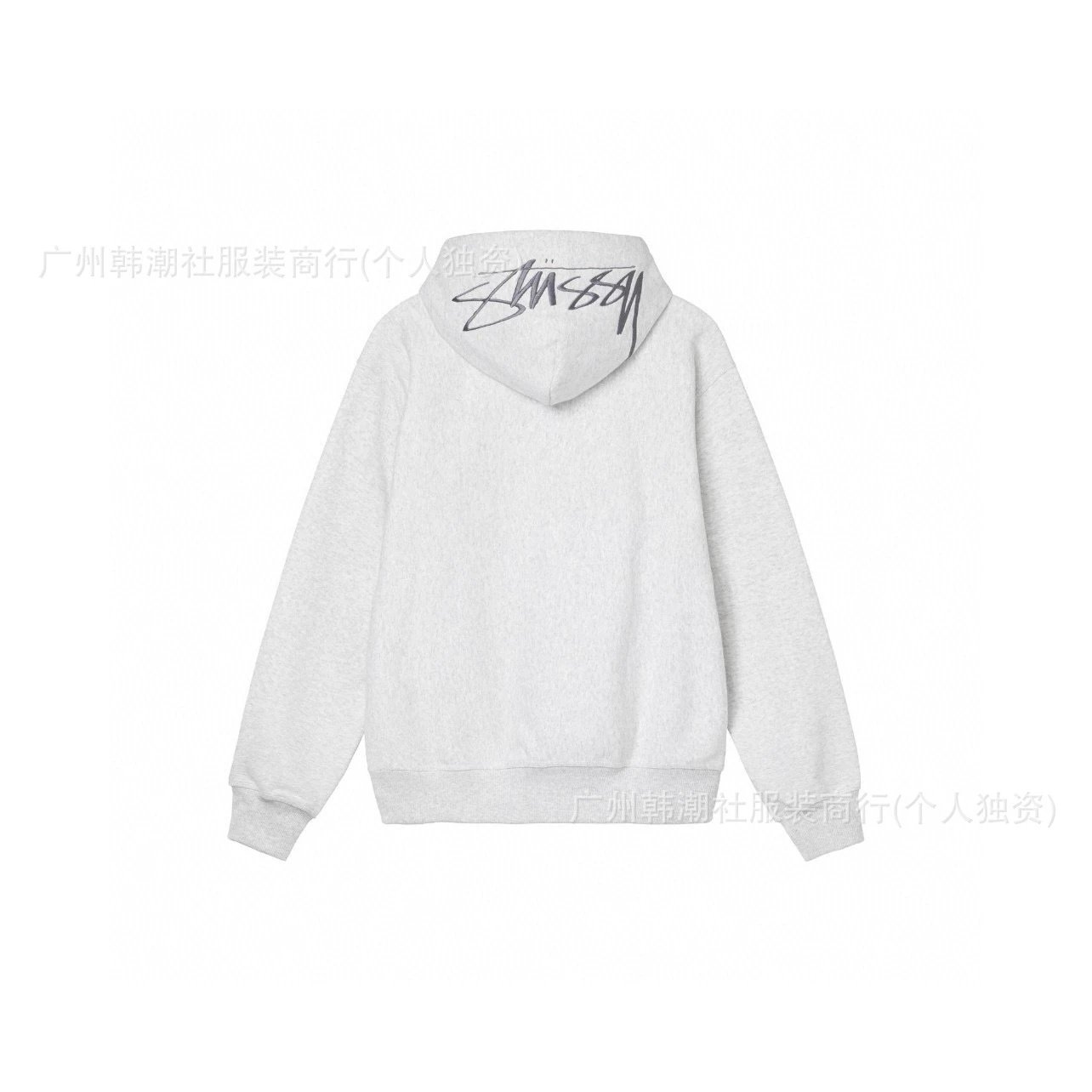 Stussy Gray Logo Hoodie Travel Styling