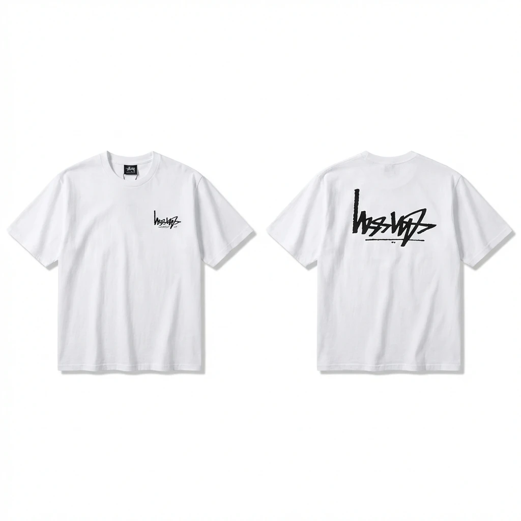 Stussy basic simple white T-shirt