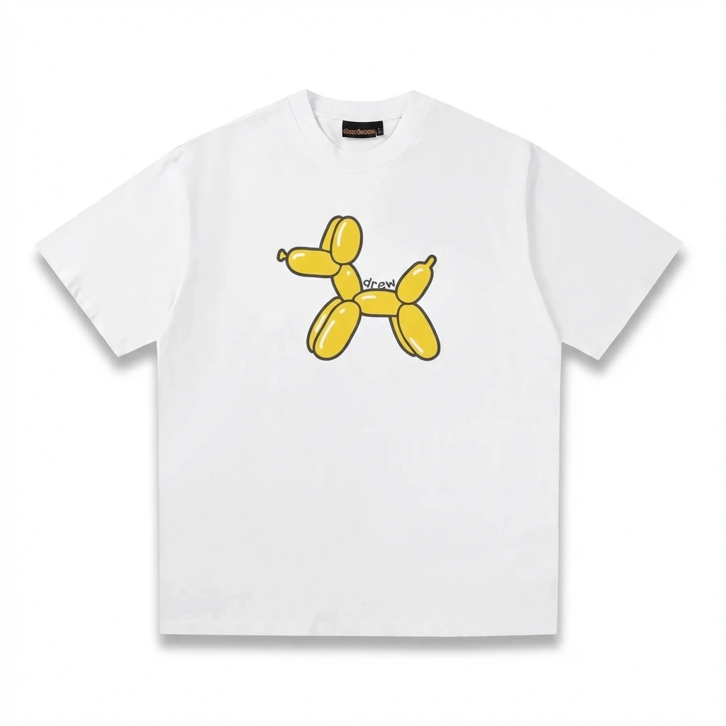 DREW Balloon Dog Simple White T-shirt