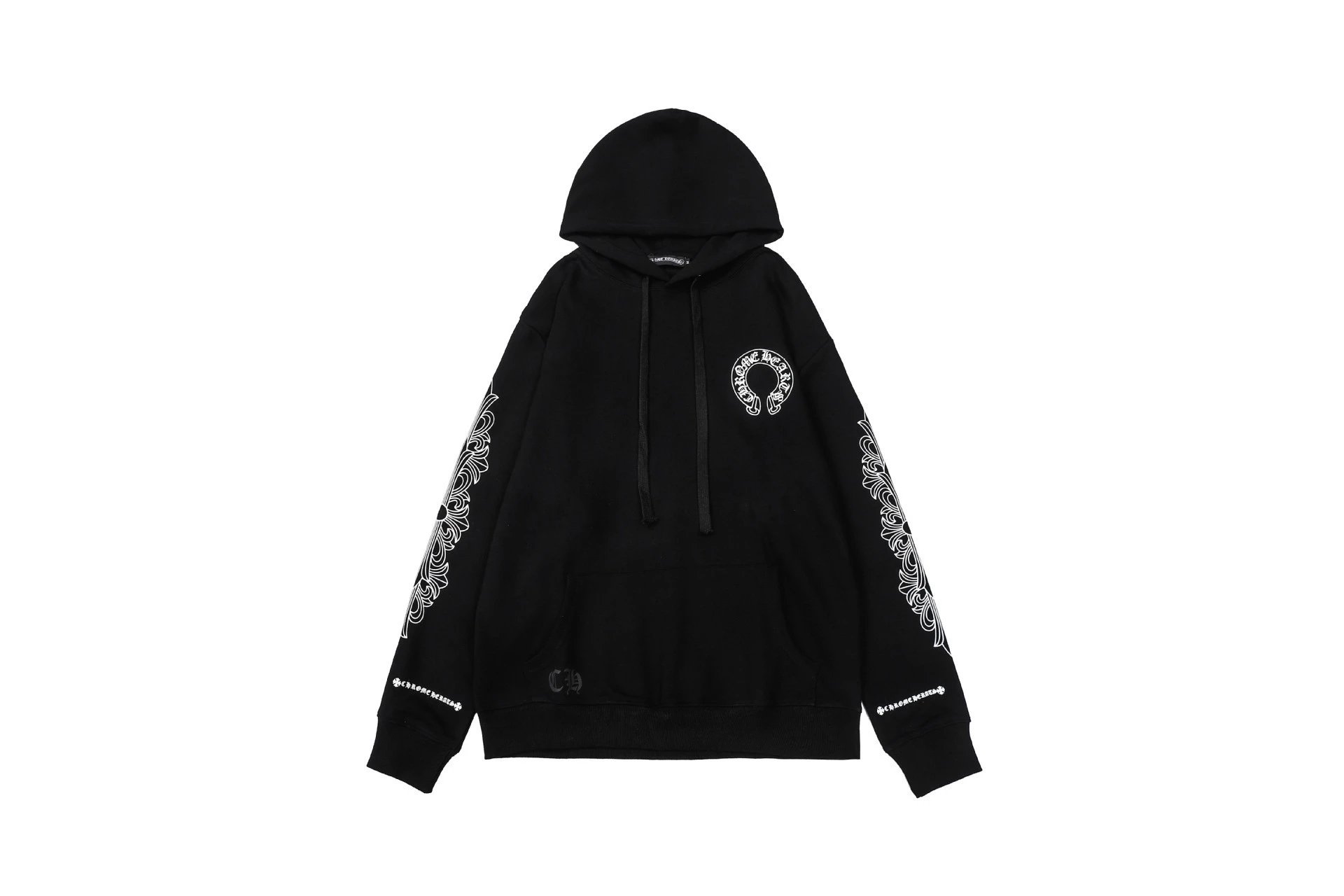 Chrome Hearts Resort Cross graphic hoodie Black Blue Cross with Premium Look