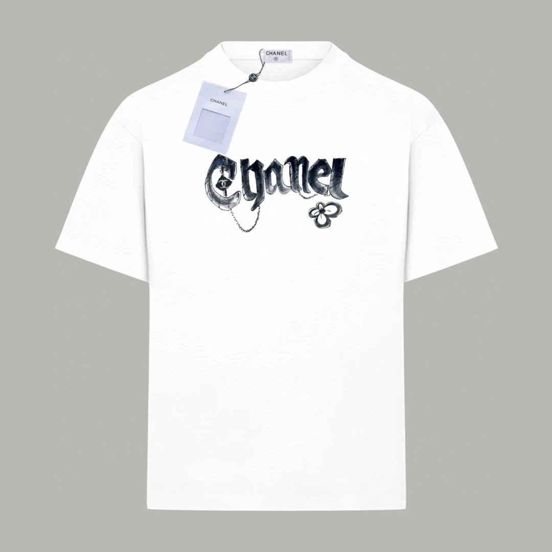 Chanel retro-style white T-shirt