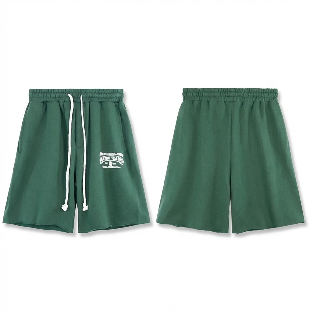 DENIM TEARS American Retro Green Shorts