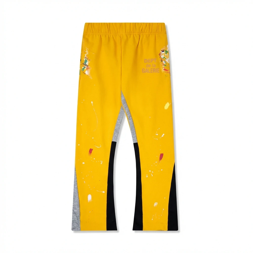 Gallery Dept Graffiti Style Yellow Trousers