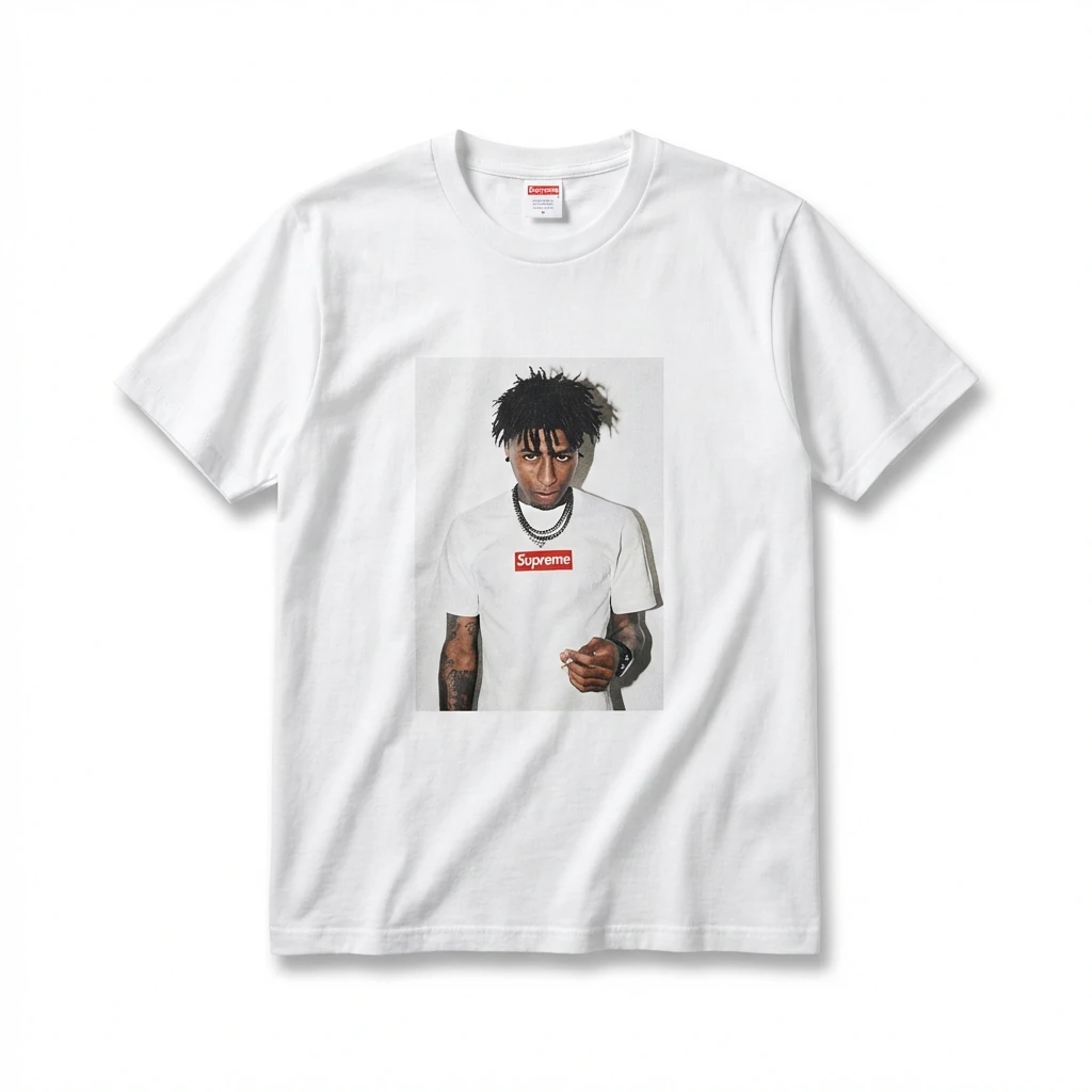 Supreme Portrait Print Style White T-shirt