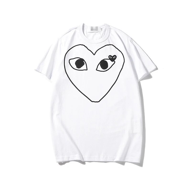 Comme des Garcons PLAY 2023-13 Black Style 2313 Heart Logo T-Shirt Bold Graphic