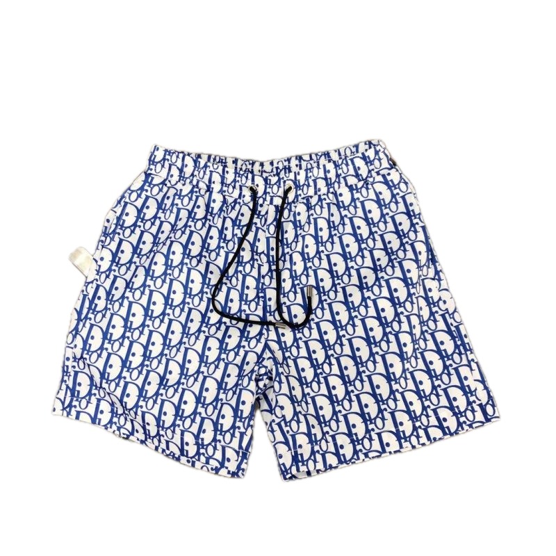 Dior Oblique Collection Casual Style Blue and White Shorts