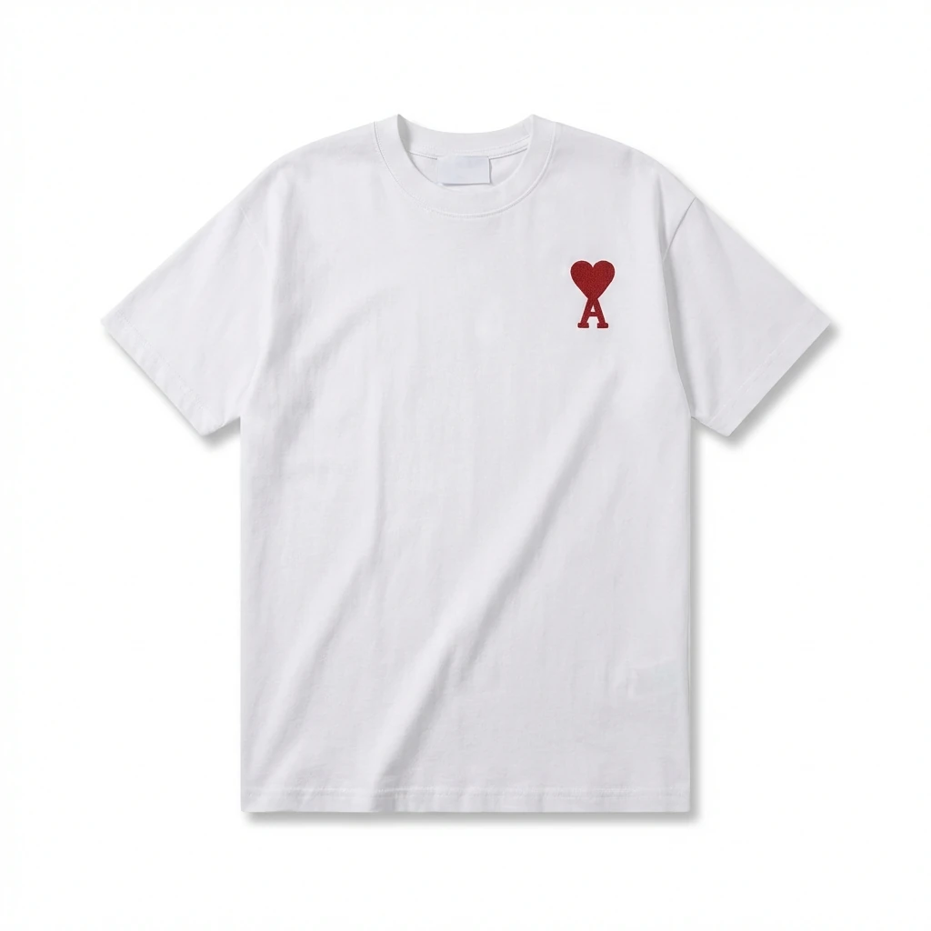AMI minimalist style white T-shirt
