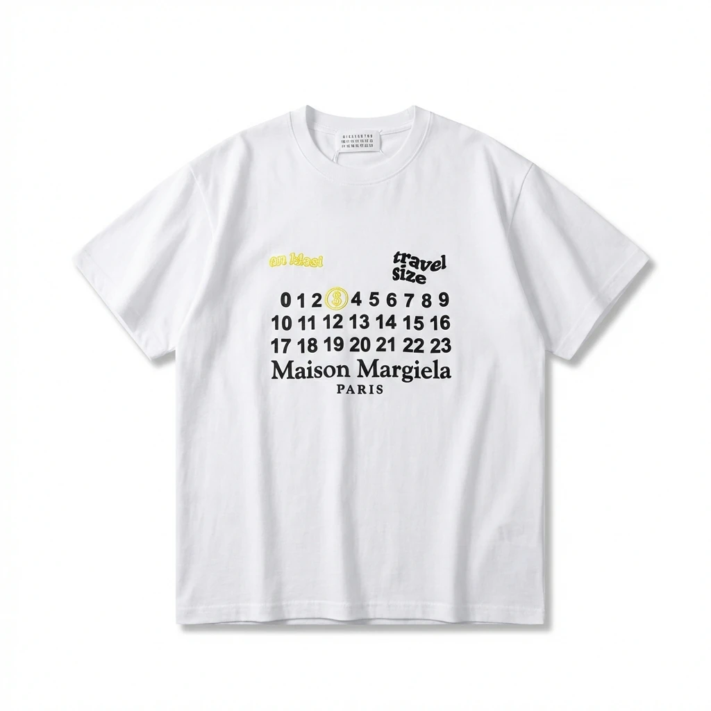 Maison Margiela white T-shirt with digital printing