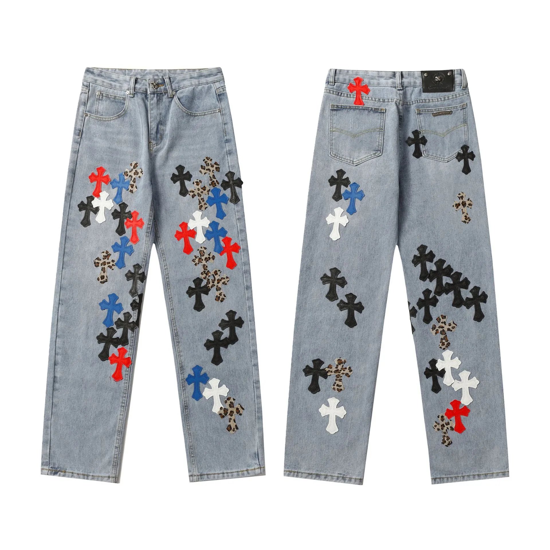 Chrome Hearts Relaxed Graphic jeans Light Denim Jeans with Versatile Design