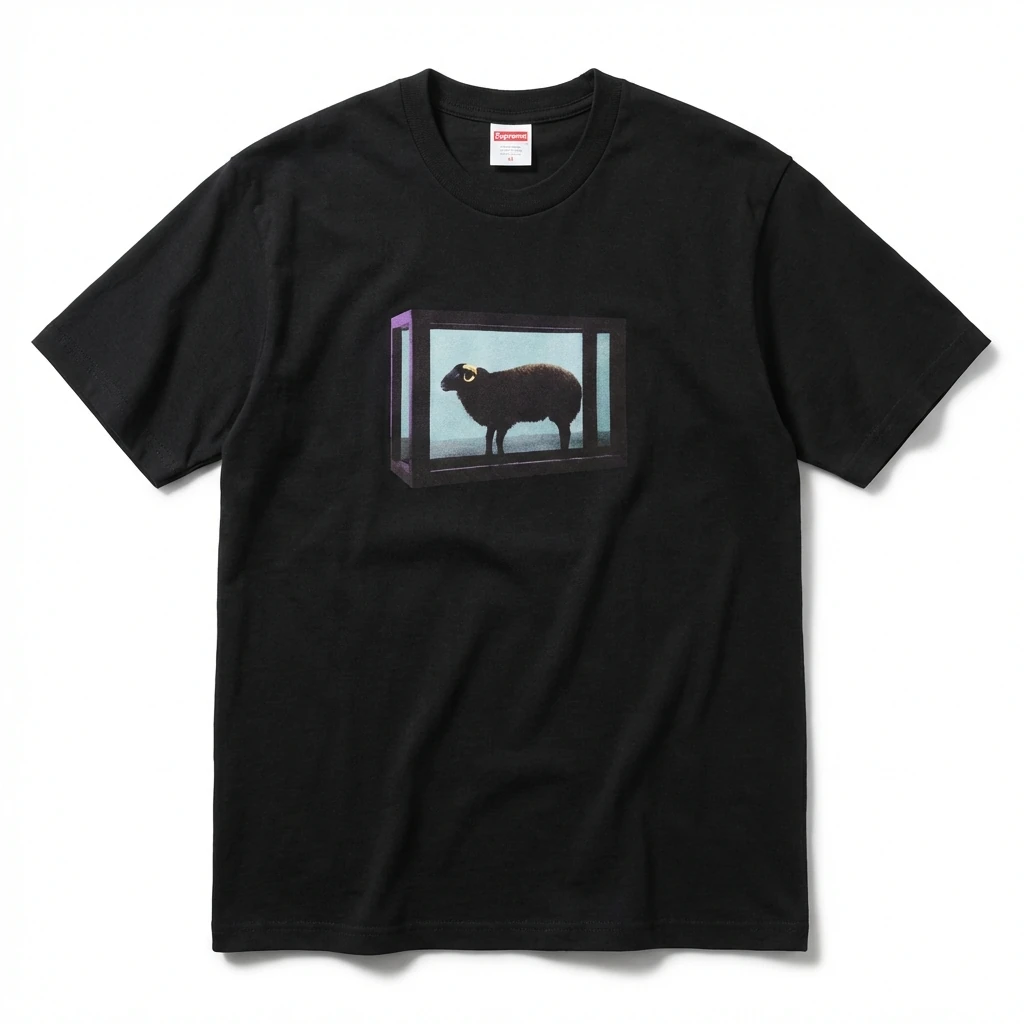 Supreme Art Style Black T-shirt