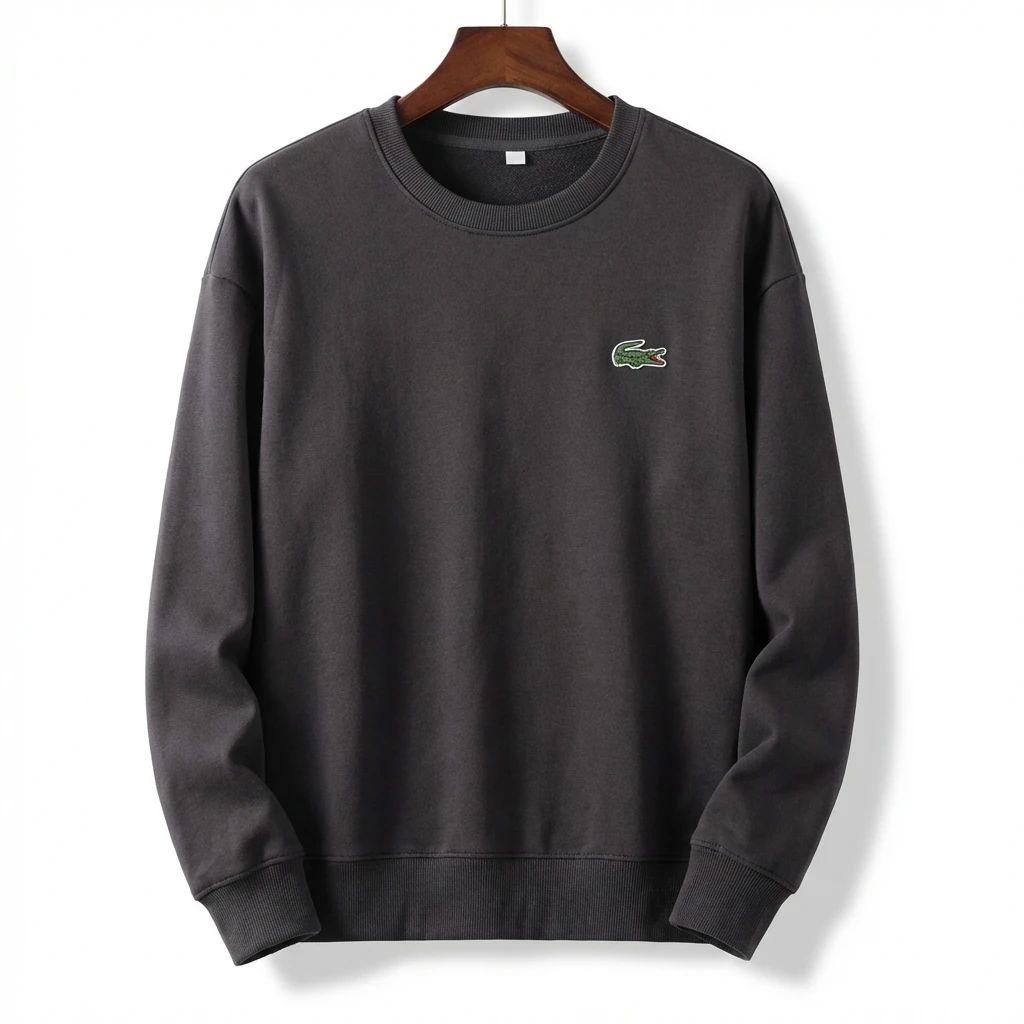 Lacoste basic simple style black sweatshirt
