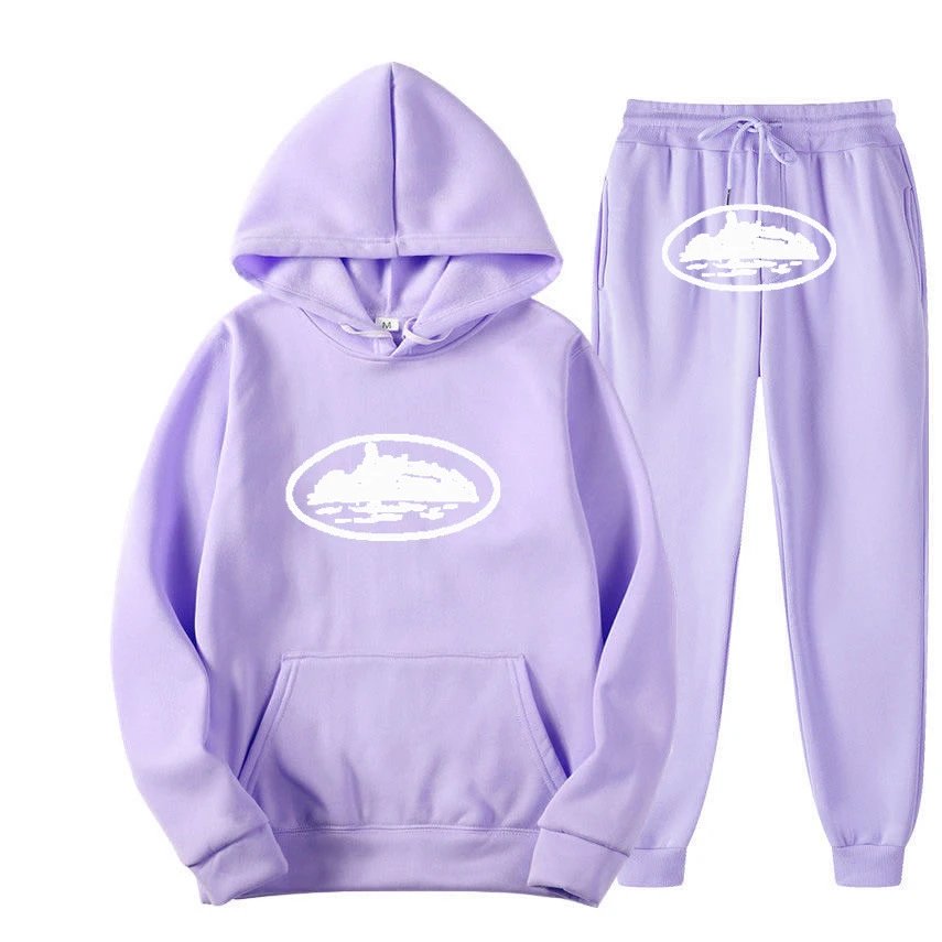 Stussy Purple Tracksuit Set Summer Styling Logo