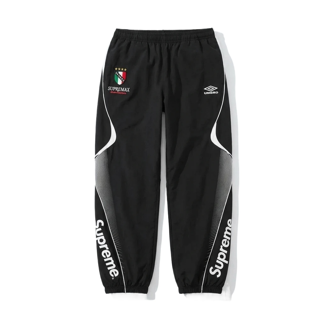Supreme co-branded sporty black pants