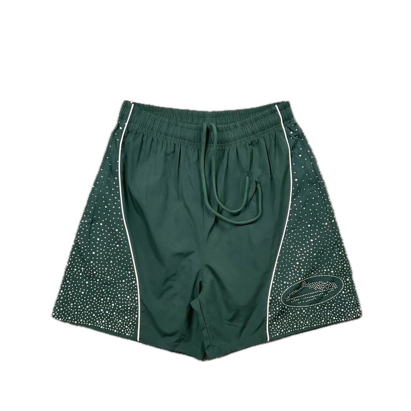 Corteiz Starry Street Style Dark Green Shorts