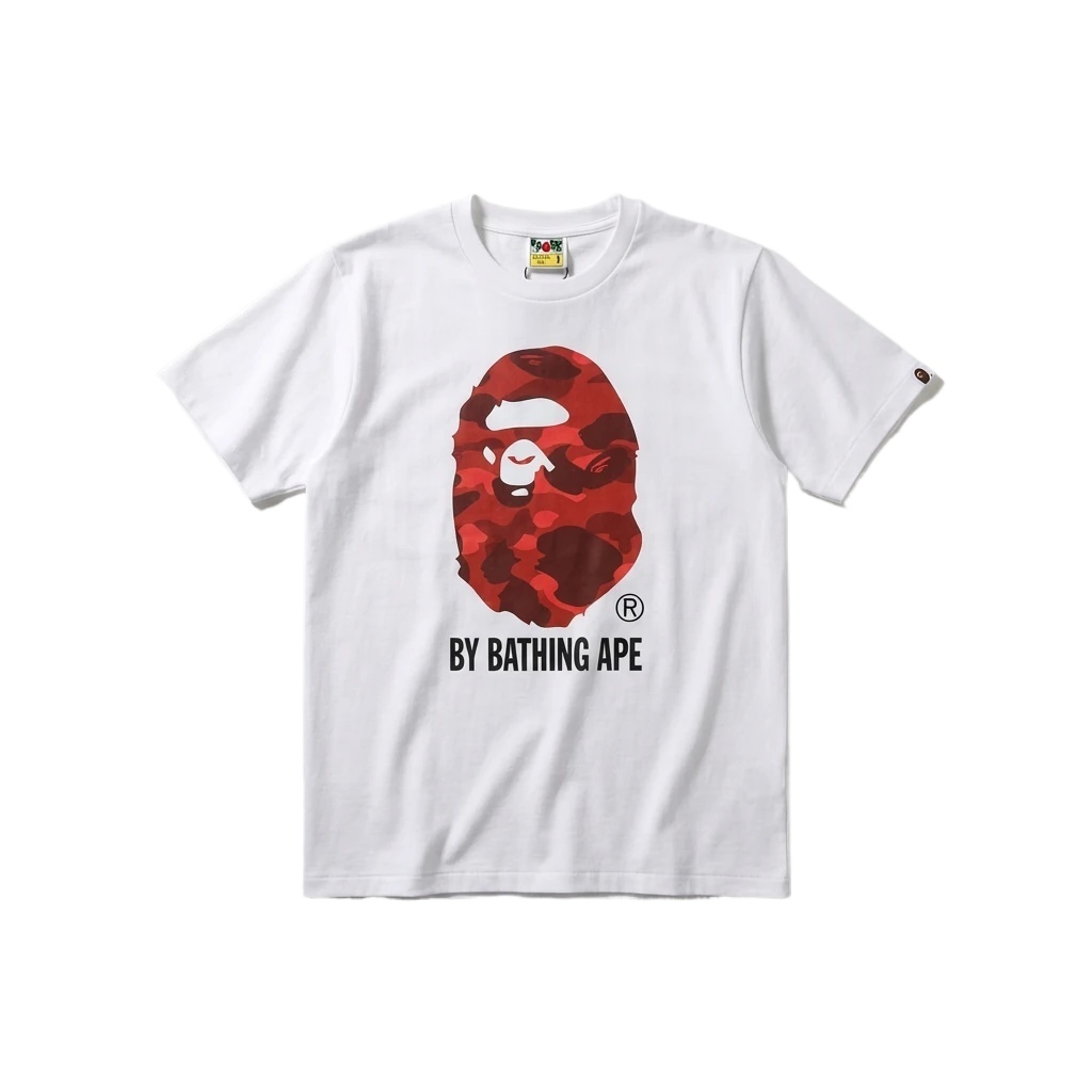 Bape ape head print white T-shirt