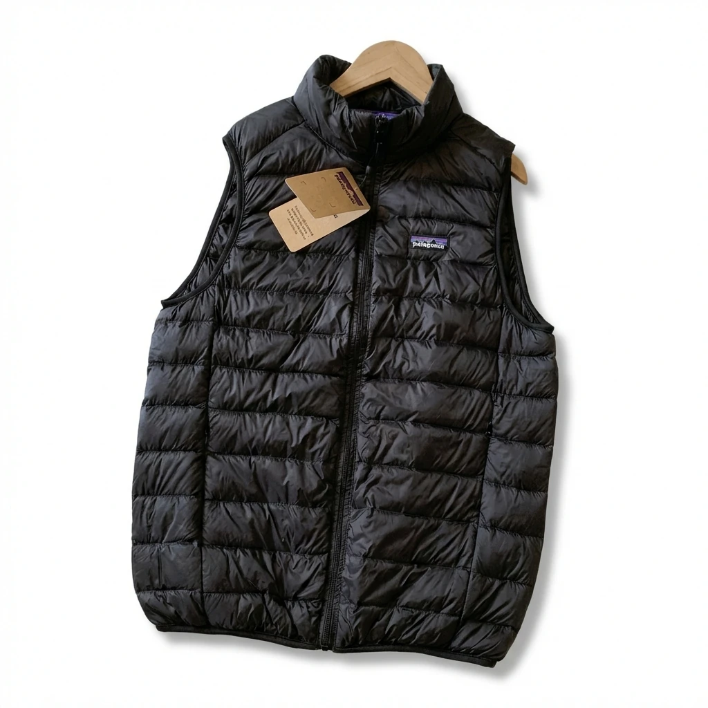 Patagonia warm black down vest