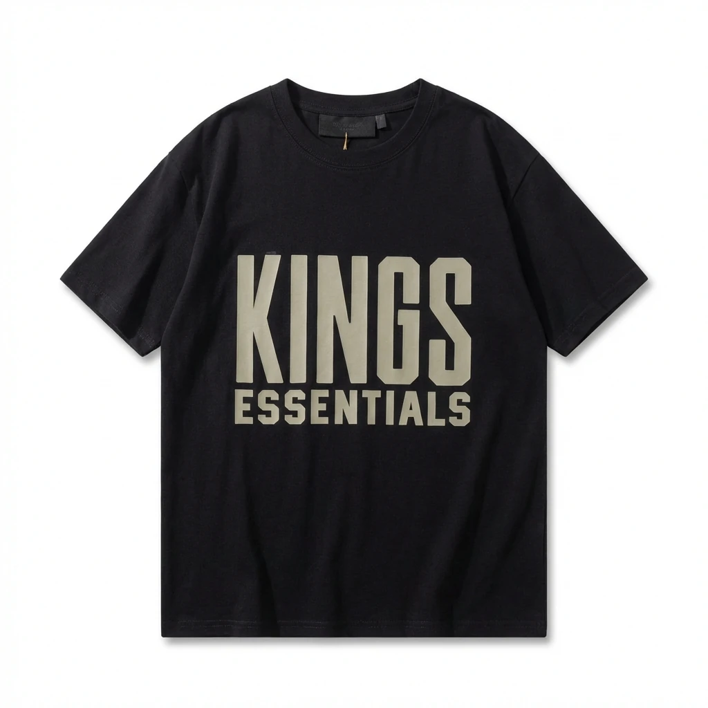 ESSENTIALS KINGS Style Black T - Shirt