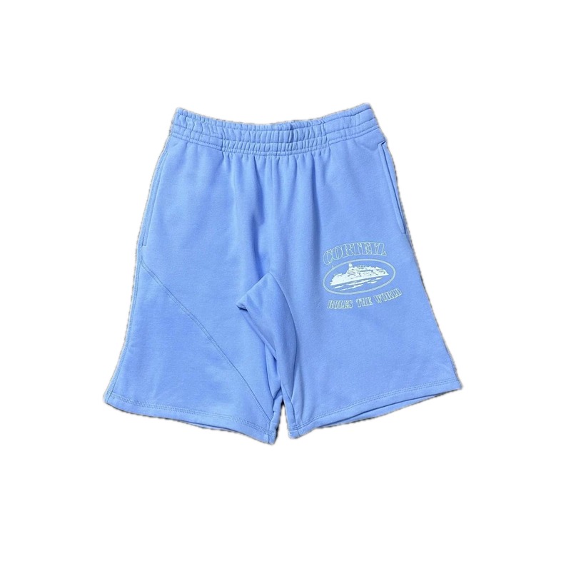 Corteiz Nautical Style Light Blue Shorts