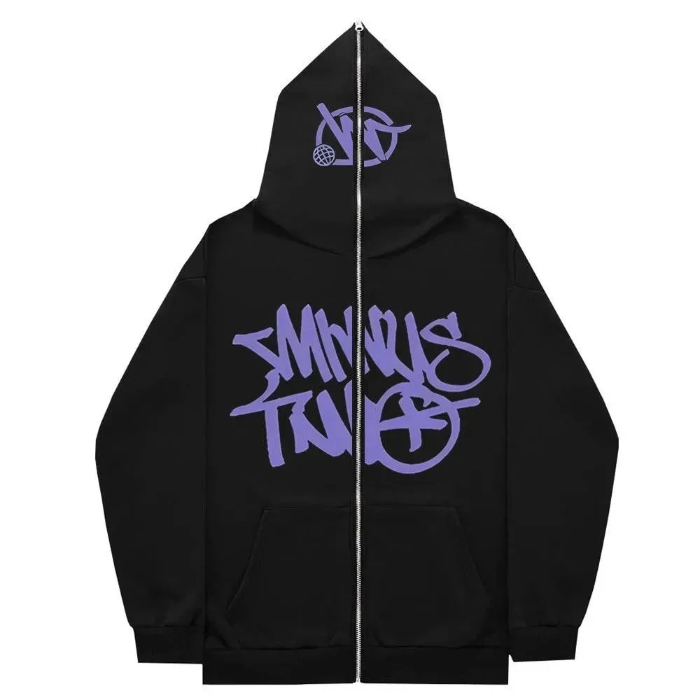 Trapstar Casual Graphic zip hoodie Black Zip Pink for Comfortable Styling