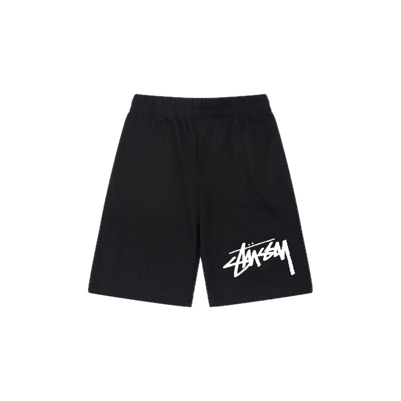 Stussy basic black shorts