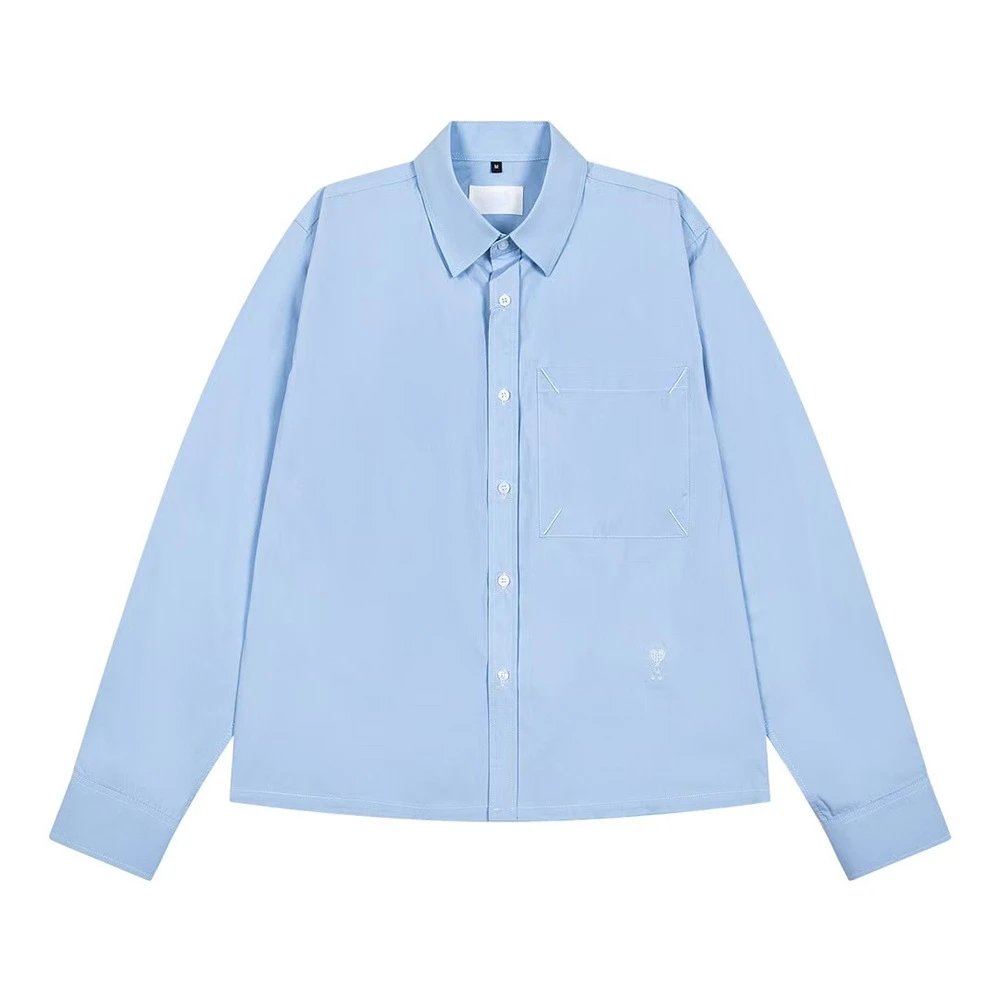 AMI minimalist style light blue shirt