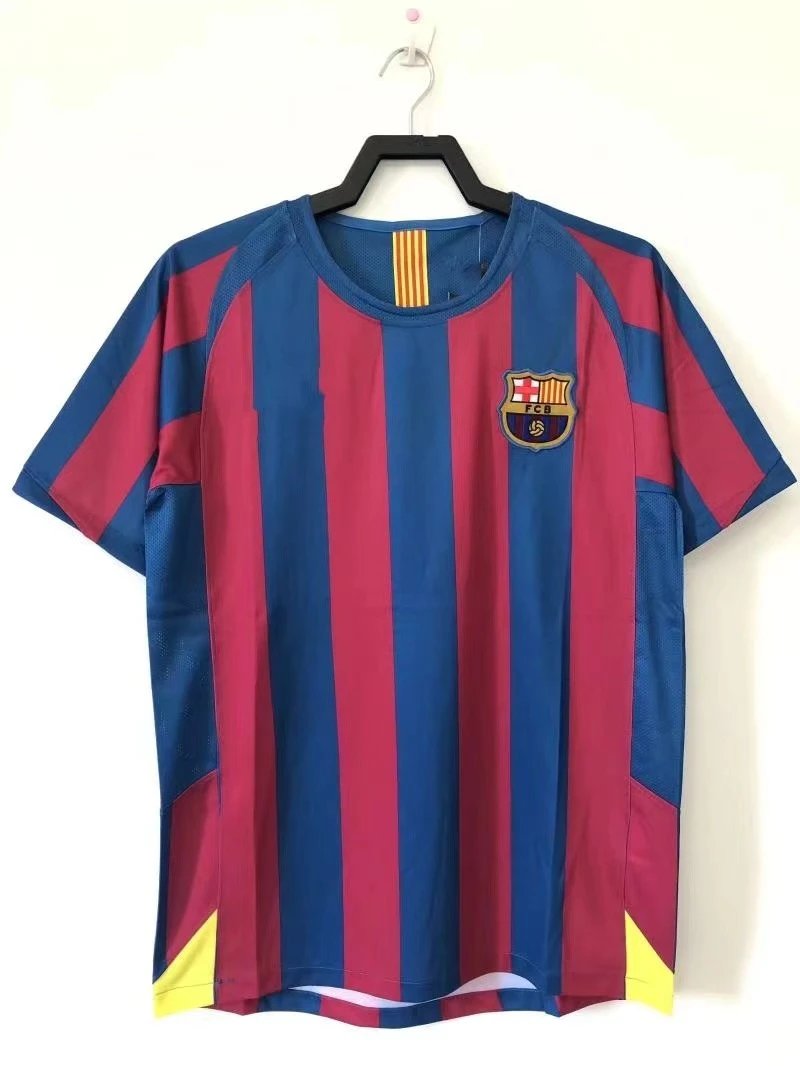 Barcelona Urban Retro soccer jersey Blue Red Barcelona with Casual Appeal