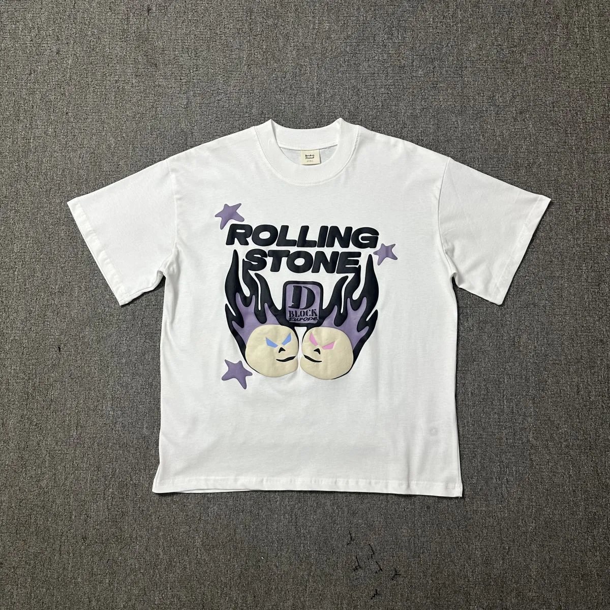 Broken Planet Casual Graphic T-shirt White Cotton Bold for Streetwear Looks