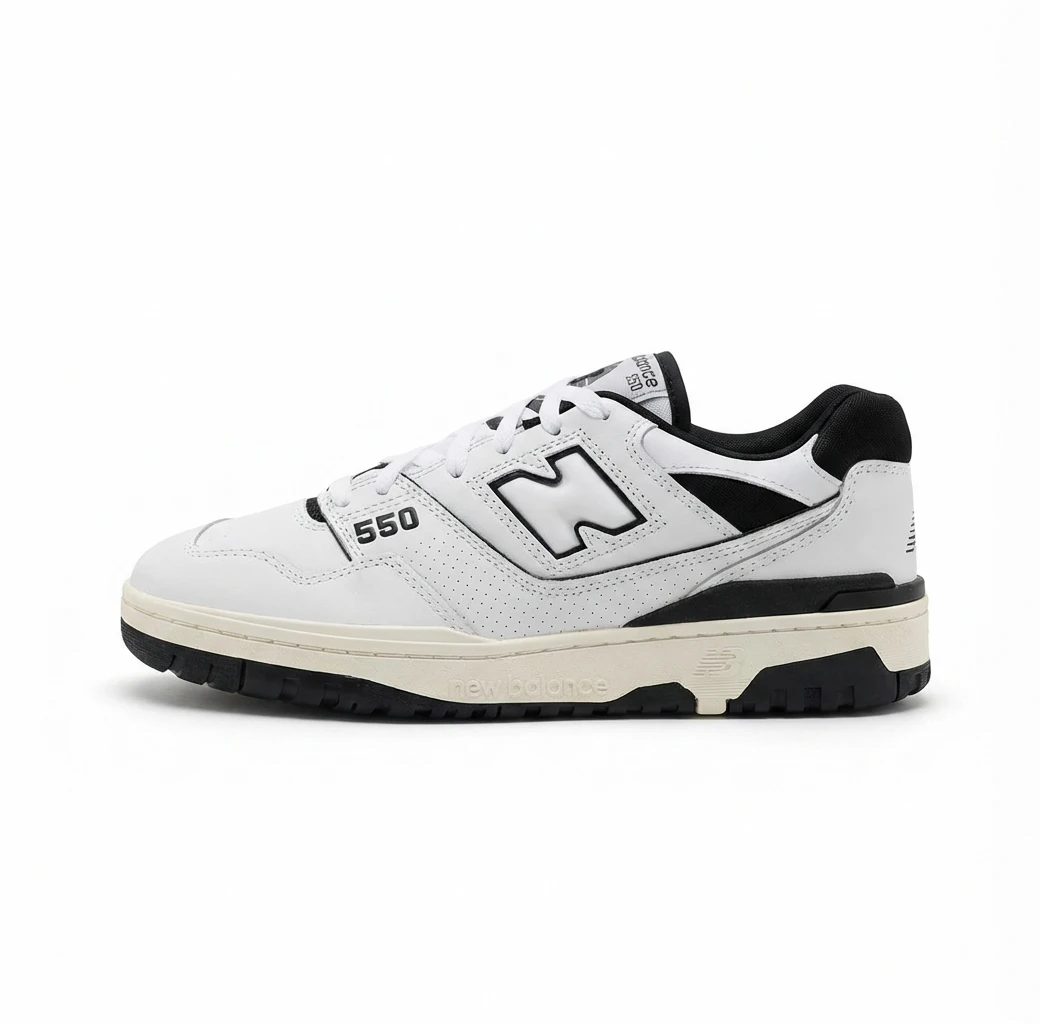 New Balance 550 Retro Style White Shoes