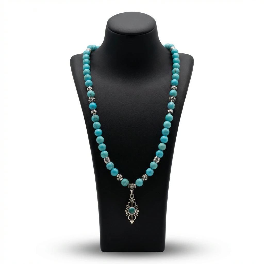 Chrome Hearts Turquoise Vintage Necklace