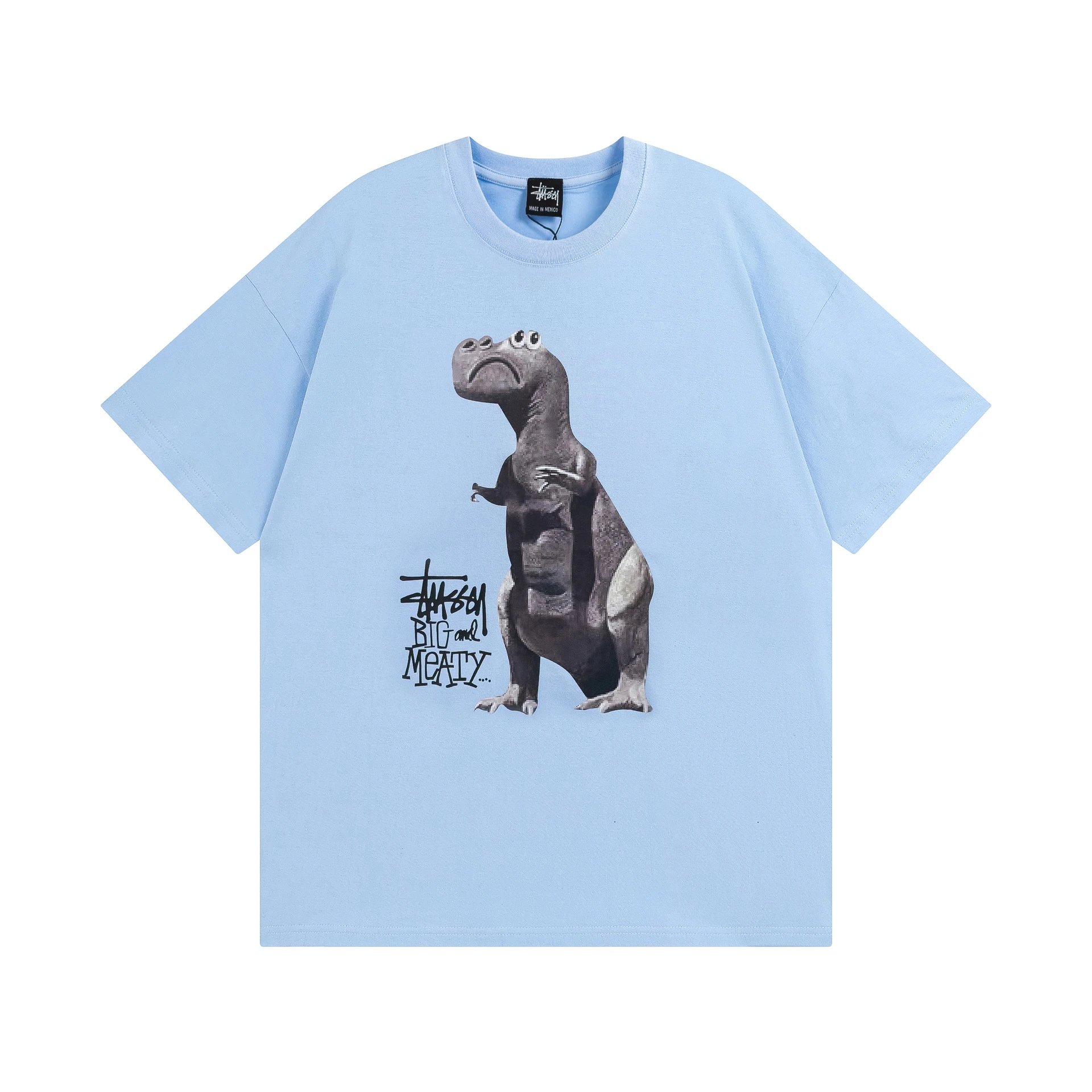 Stussy Blue Spider Graphic T-Shirt Signature Detail Logo