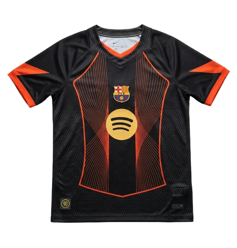 Barcelona black and gold football jersey