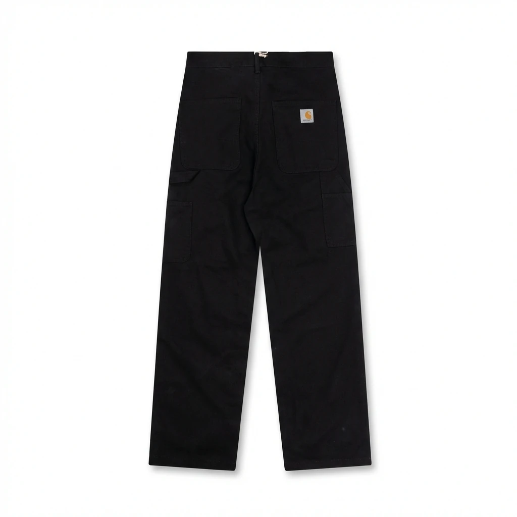 Carhartt workwear style black long trousers