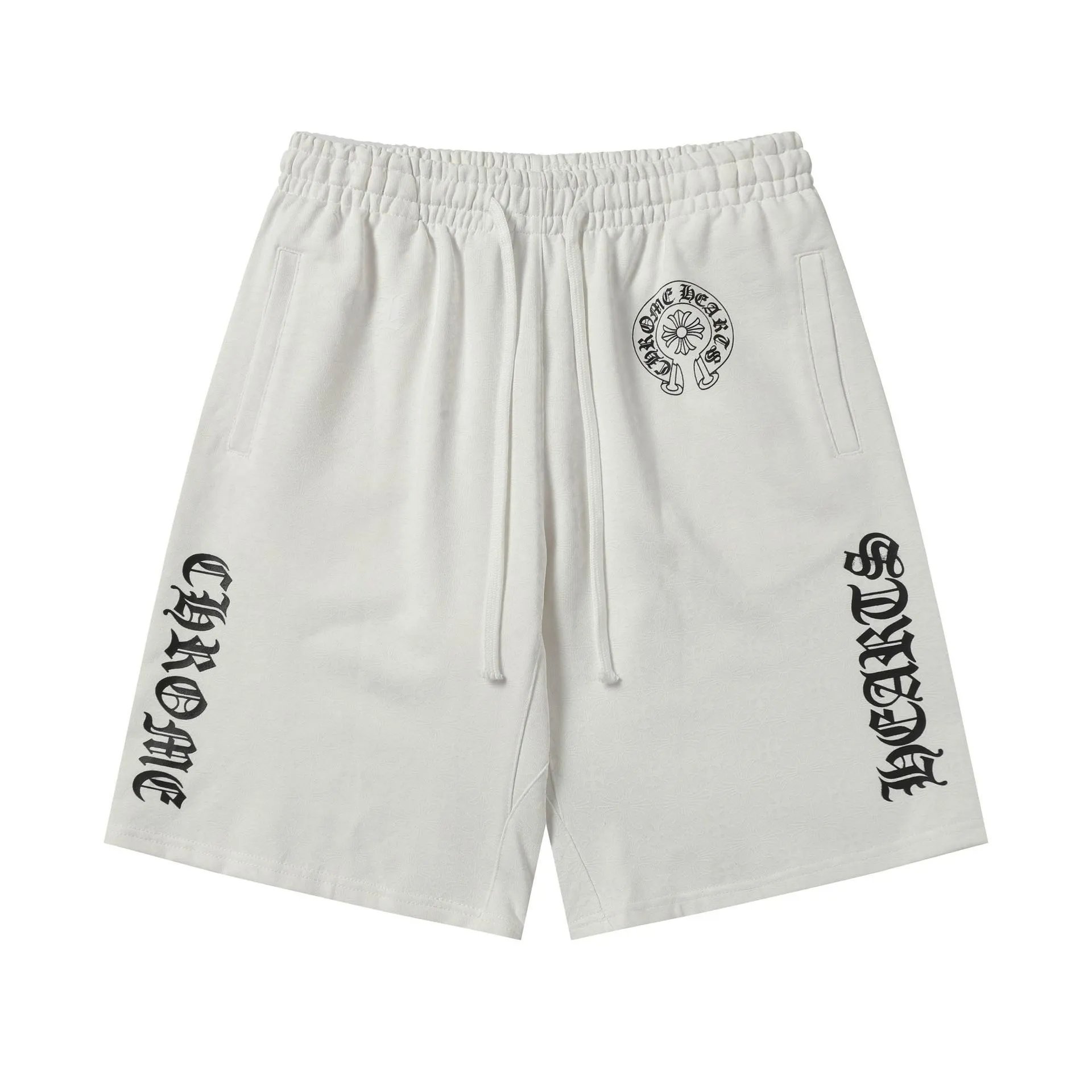 Chrome Hearts trendy and cool white shorts