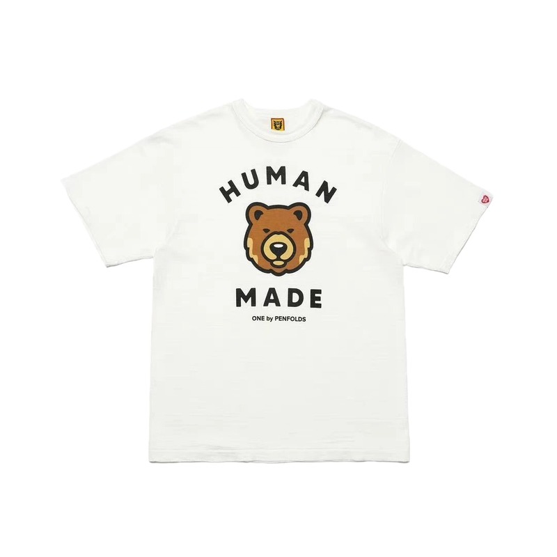 HUMAN MADE Bear Head Japanese Retro White T-Shirt