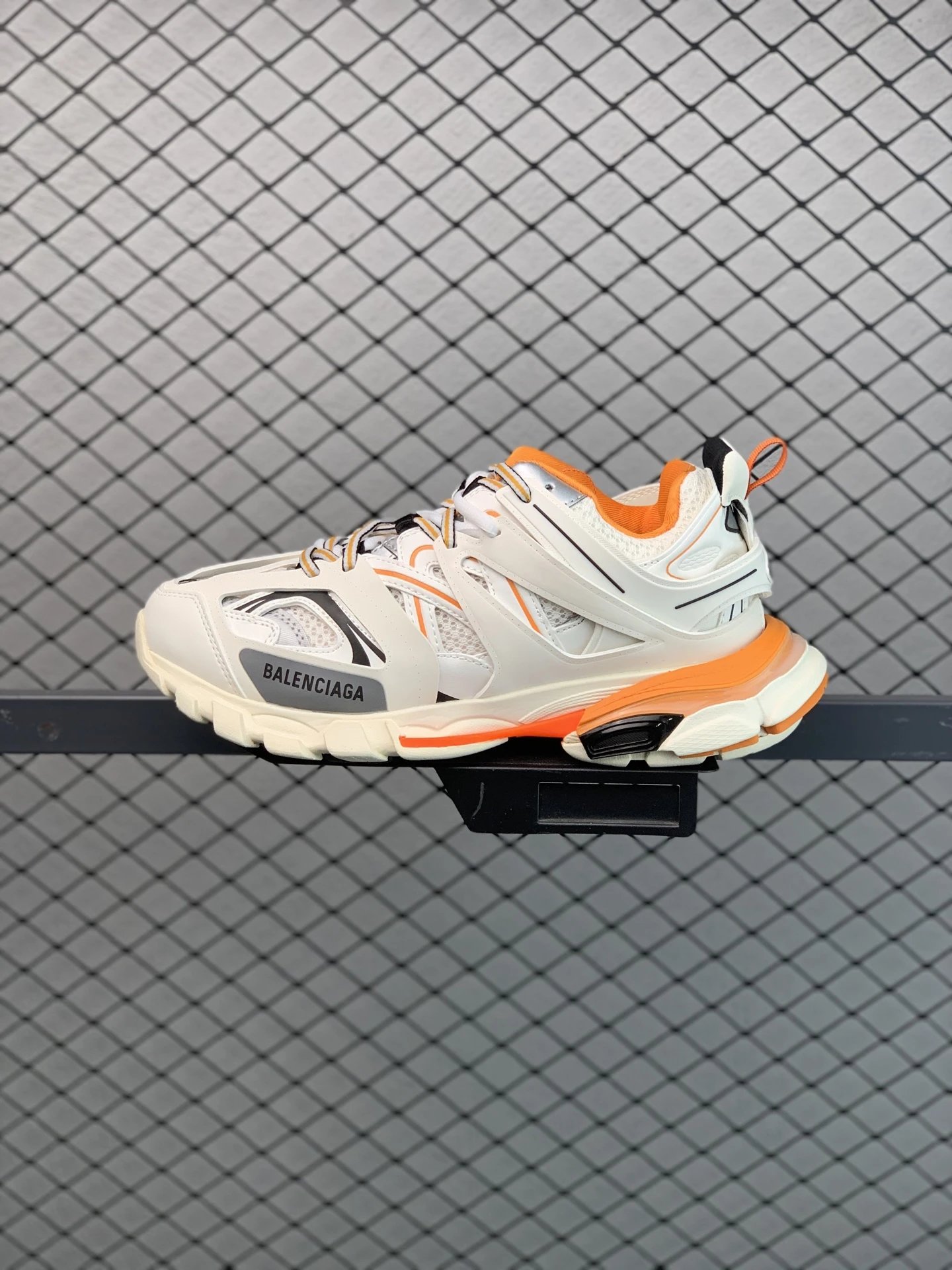 Balenciaga Chunky Runners, White and Orange and Low Runner Shape