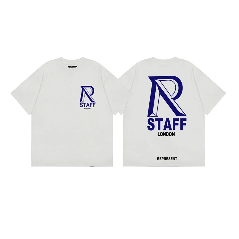 Represent STAFF Vintage High Street White Short-sleeve T-shirt