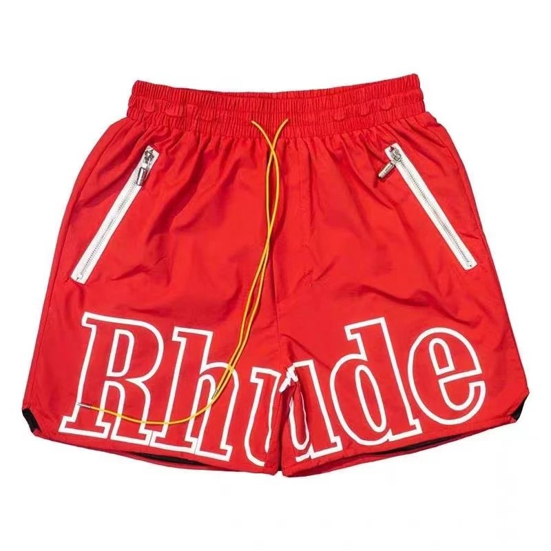 RHUDE trendy and cool style red shorts