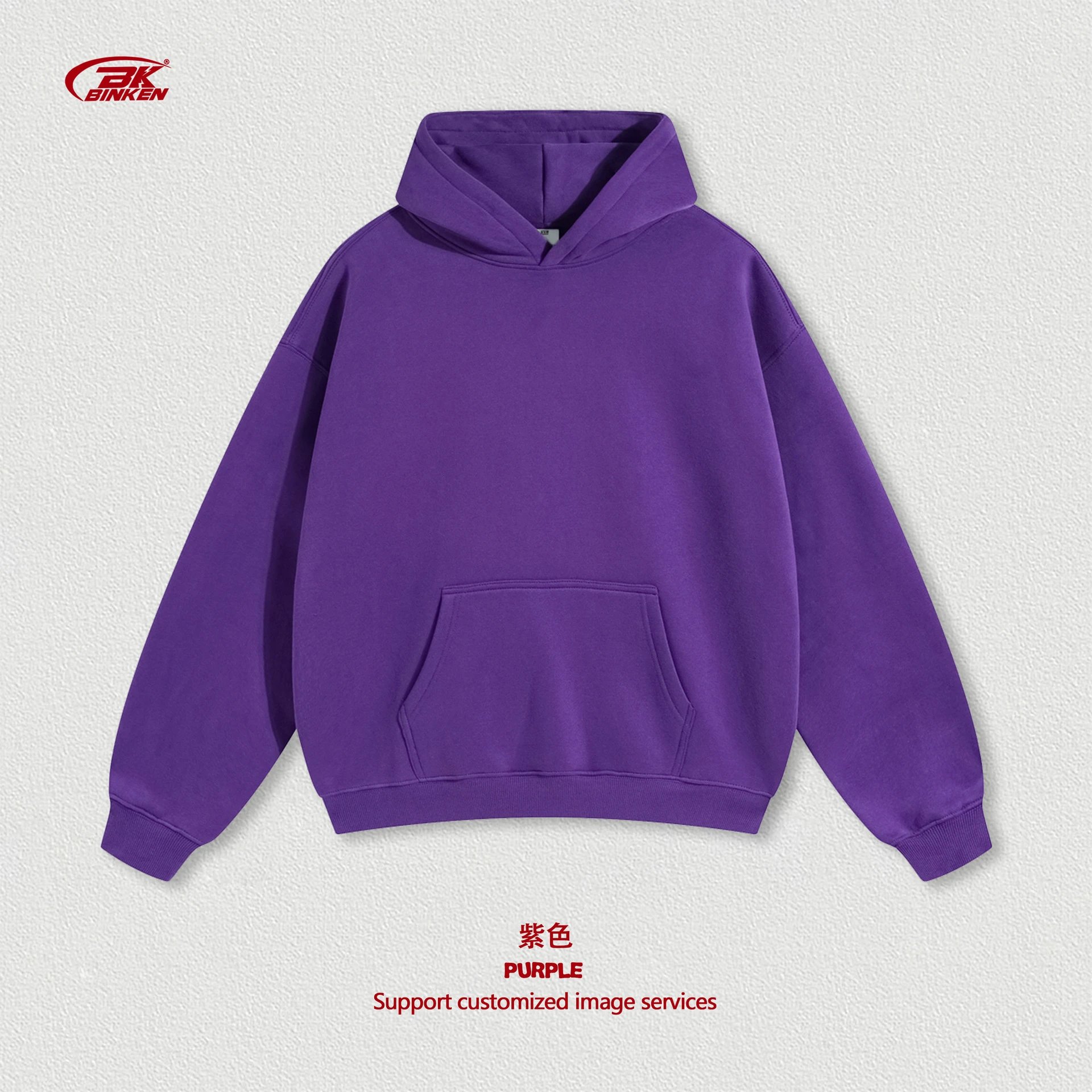 Classic Pullover hoodie Navy Blank Kangaroo with Travel-Friendly Style