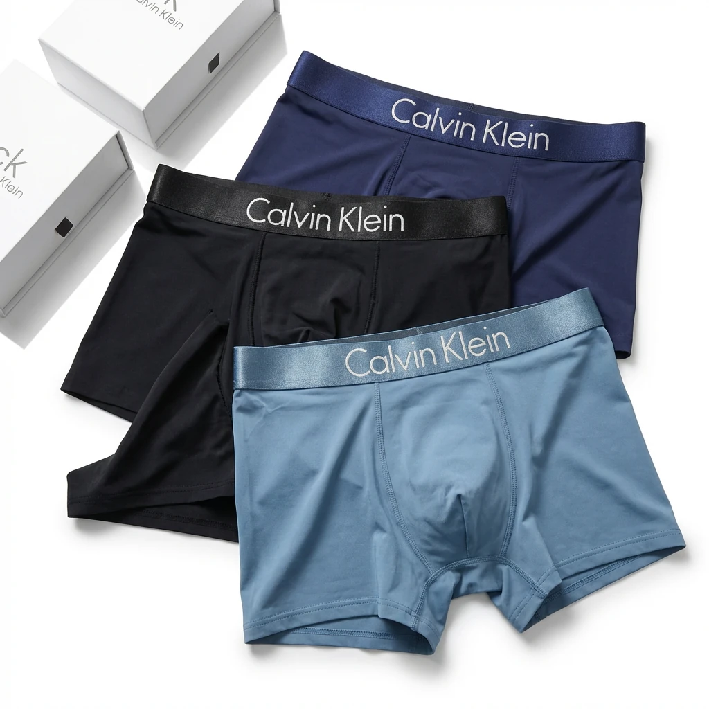 Calvin Klein simple style dark blue underwear