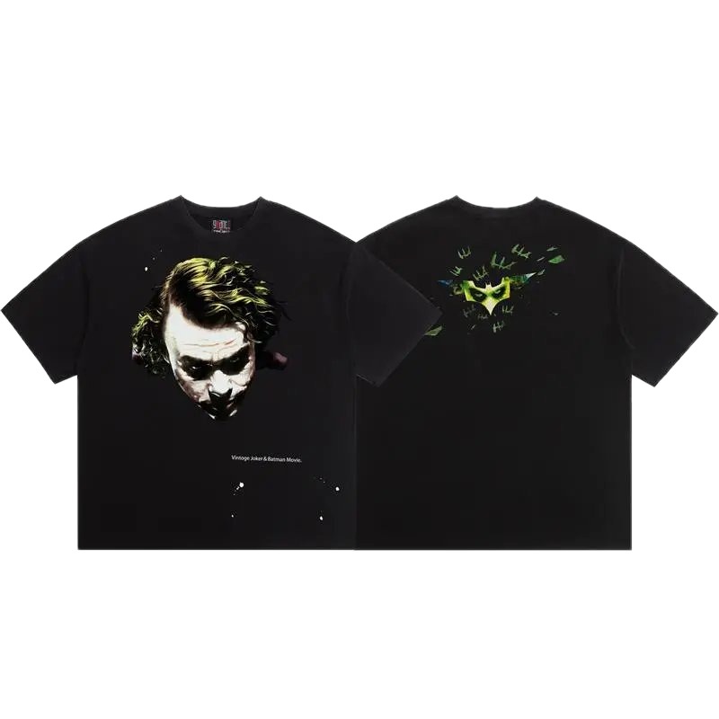 SAINT x Joker Co-branded Vintage Black T-Shirt